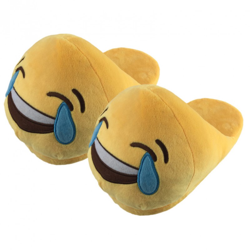 Pantoufle Emoji  Chaussons Smiley Blague adulte